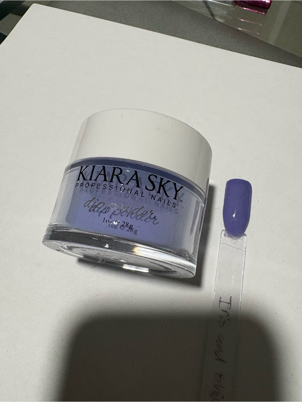 Kiara Sky Iris and Shine periwinkle dip nail powder